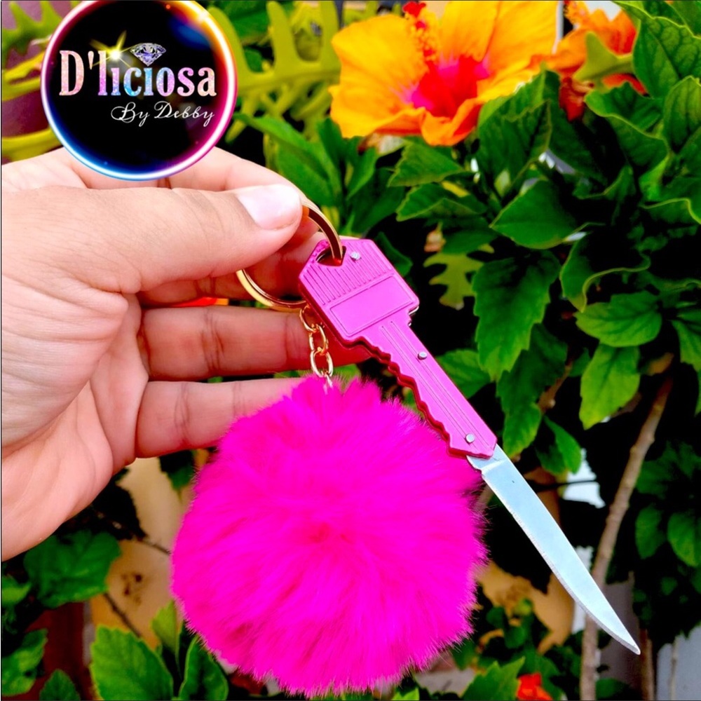 2 self Pink Keychain